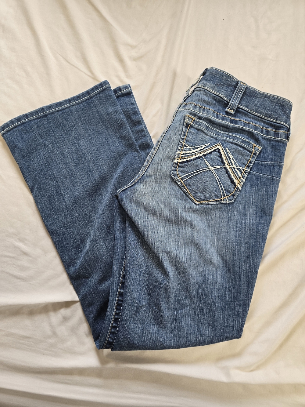 Ariat REAL Denim Bootcut Jeans Women’s 29S Medium Wash Western Cowgirl